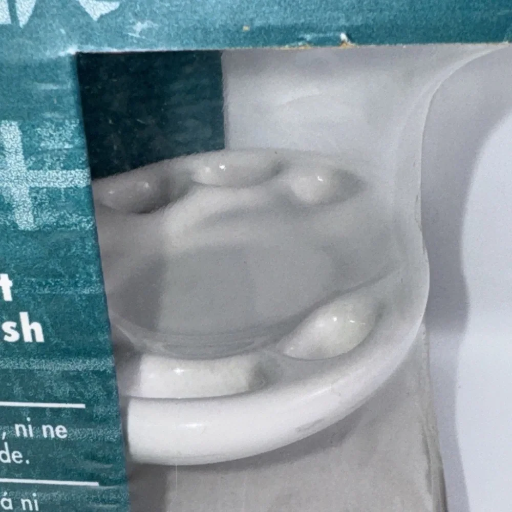 Lenape Porcelain Toothbrush Holder Wall Mount White Bathroom Classic NOS